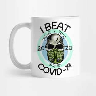 I Beat Covid 19 Mug